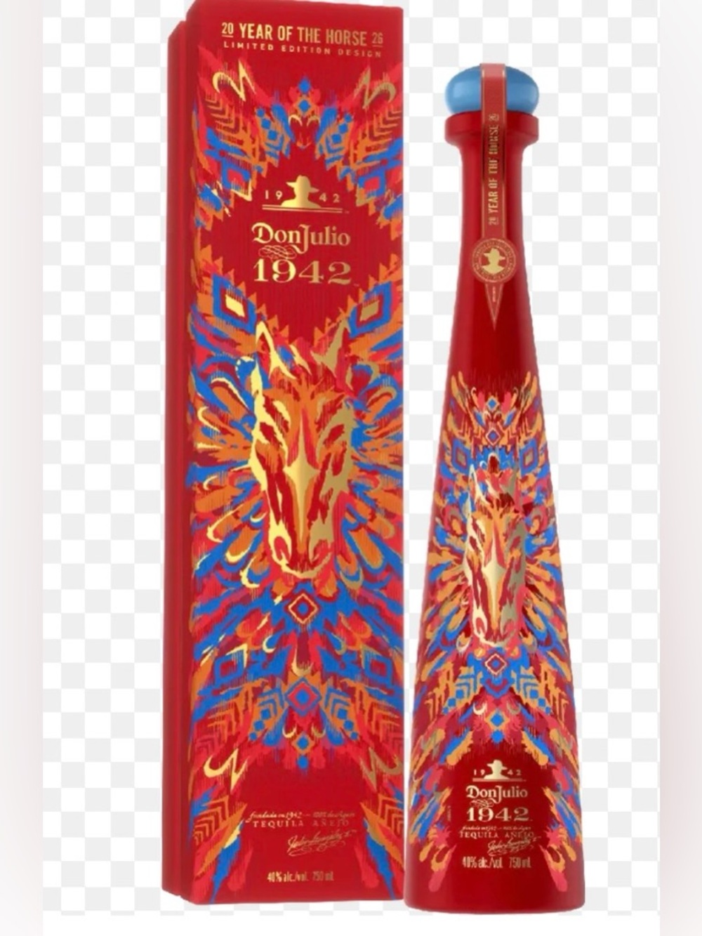 Empty Bottle and Box of Don Julio 1942 Lunar Year of the Horse